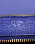 Pre-Loved Trapeze Handbag Leather Medium with Gold Hardware, Blue