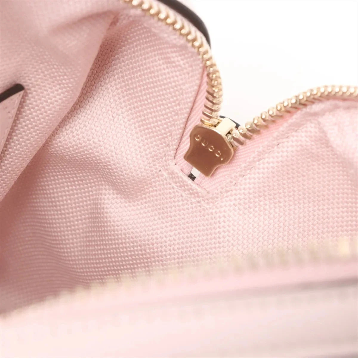 Pre-Loved Boston Bag Handbag Guccissima Leather Mini with Gold Hardware, Light Pink