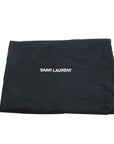 Pre-Loved Shopping Tote Shearling with Silver Hardware, Black