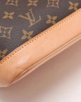 Pre-Loved Alma Handbag Monogram Coated Canvas PM with Gold Hardware, Brown