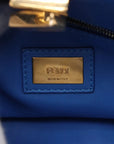 Pre-Loved Peekaboo Handbag Leather Mini with Gold Hardware, Blue