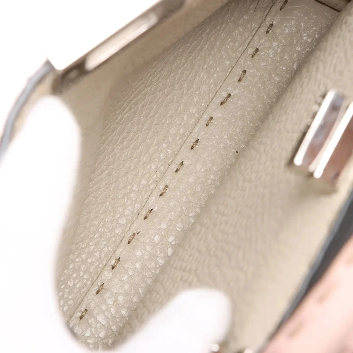 Pre-Loved Peekaboo Selleria Handbag Leather Mini with Silver Hardware, Pink