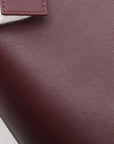 Pre-Loved Pebble Bucket Bag Bucket Bag Leather Mini with Gold Hardware, Burgundy