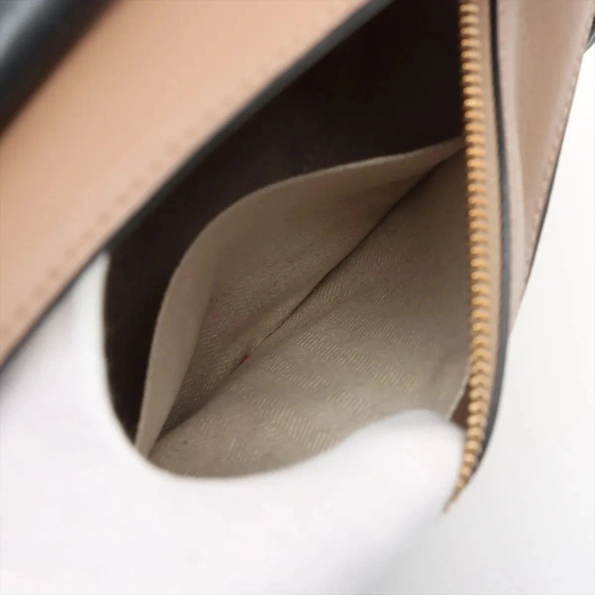 Pre-Loved Puzzle Handbag Leather Small with Gold Hardware, Taupe/Orange/Black
