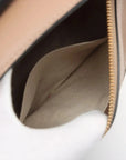 Pre-Loved Puzzle Handbag Leather Small with Gold Hardware, Taupe/Orange/Black