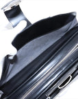 Pre-Loved Pont Neuf Handbag Leather GM with Silver Hardware, Black