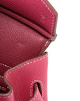 Pre-Loved Birkin Handbag Leather 30 with Palladium Hardware, Pink