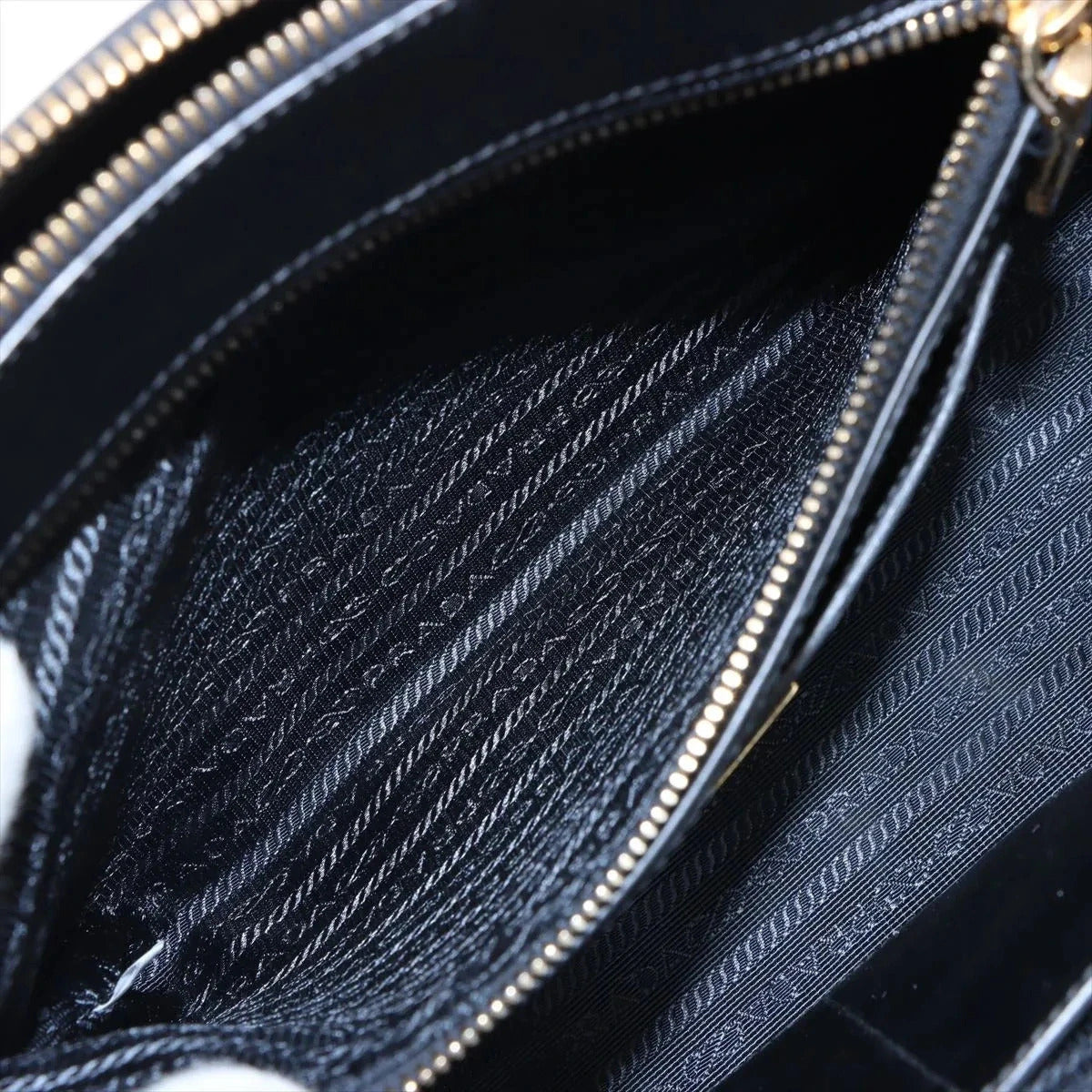 Pre-Loved Galleria Double Zip Tote Leather Medium with Gold Hardware, Black