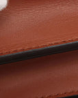 Pre-Loved Dauphine Crossbody Bag Monogram Coated Canvas Mini with Gold Hardware, Brown