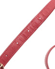 Pre-Loved Flap Bag Shoulder Bag Quilted Leather Mini with Gold Hardware, Red