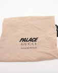 Pre-Loved GG-P Half-Moon Shoulder Bag Monogram Coated Canvas Small with Silver Hardware, Pink