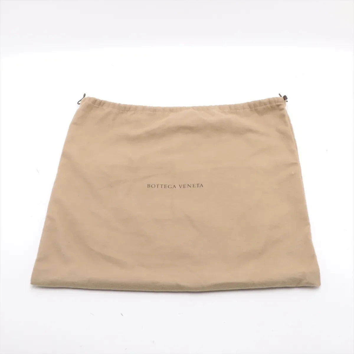 Pre-Loved Veneta Shoulder Bag Intrecciato Leather Medium with Silver Hardware, Beige