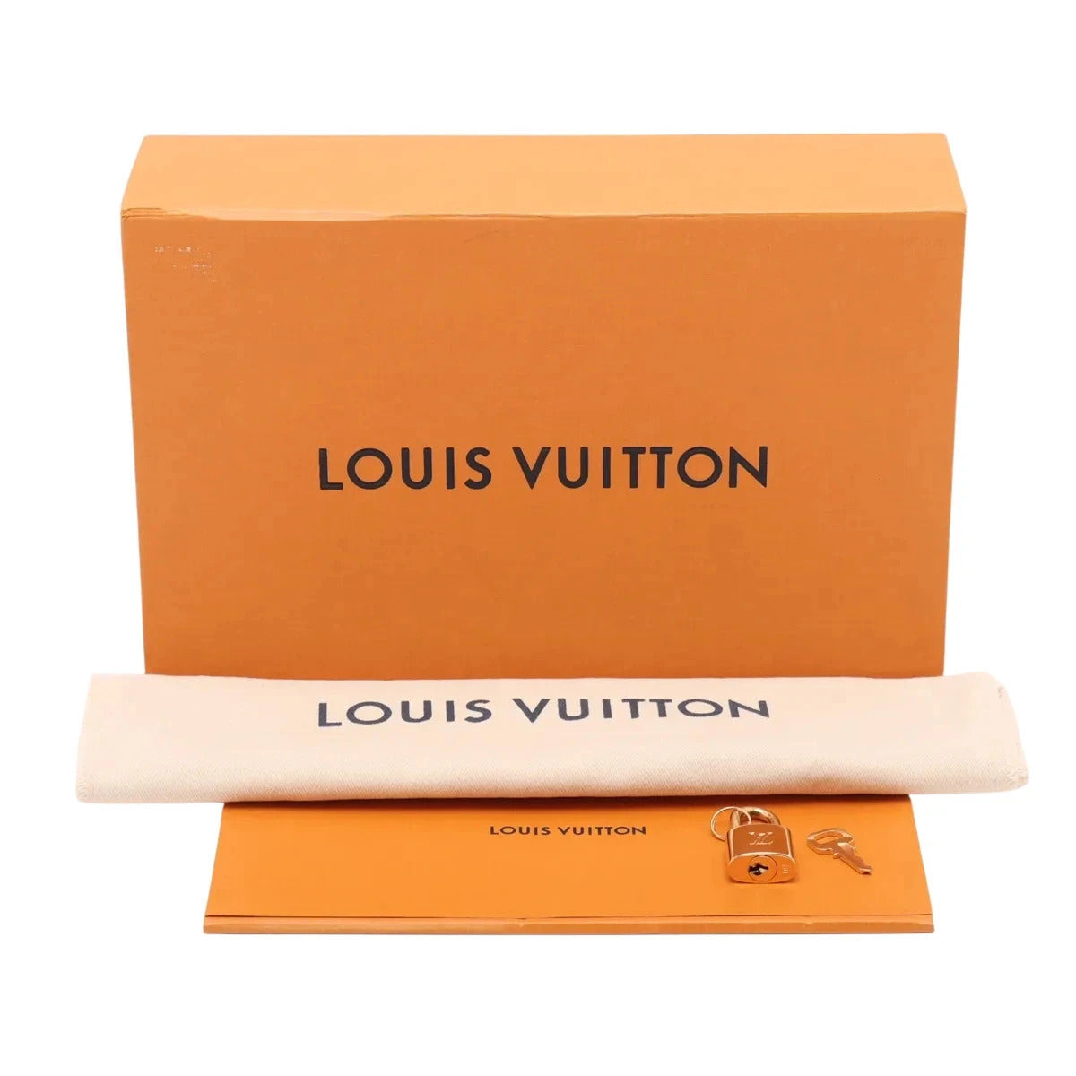 Pre-Loved Pochette Accessoires Cherry Blossom Pochette Monogram Coated Canvas with Gold Hardware, Brown