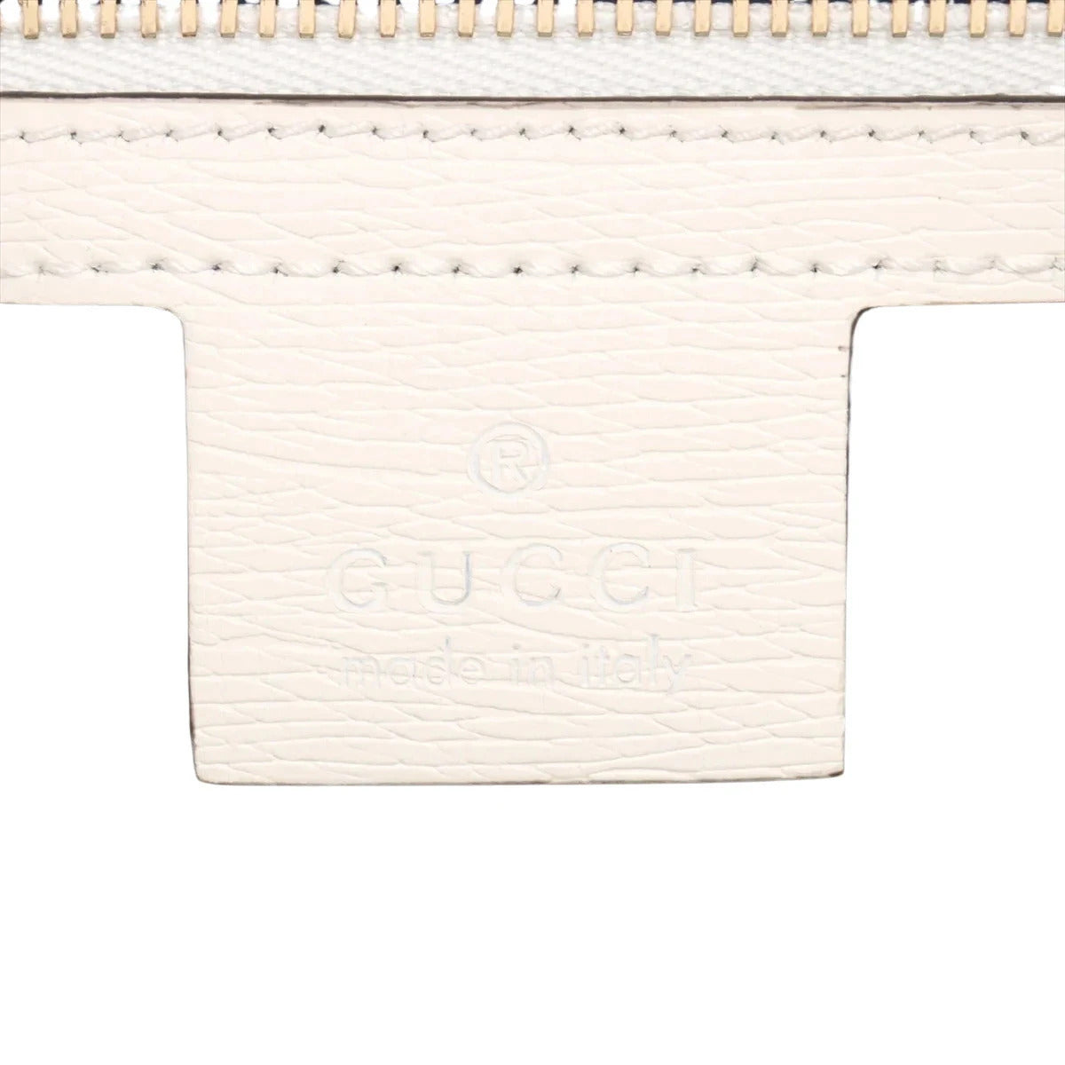 Pre-Loved Ophidia Handbag Floral Print Coated Canvas Small with Gold Hardware, White/Green/Pink