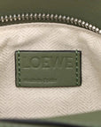 Pre-Loved Puzzle Handbag Leather Small with Silver Hardware, Green