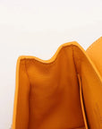 Pre-Loved Saïgon Handbag Goyardine Coated Canvas Mini with Silver Hardware, Yellow