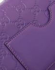 Pre-Loved Padlock Shoulder Bag Monogram Leather Mini with Gold Hardware, Purple