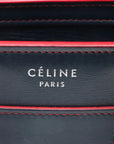 Pre-Loved Luggage Nano Handbag Leather Nano with Silver Hardware, Navy