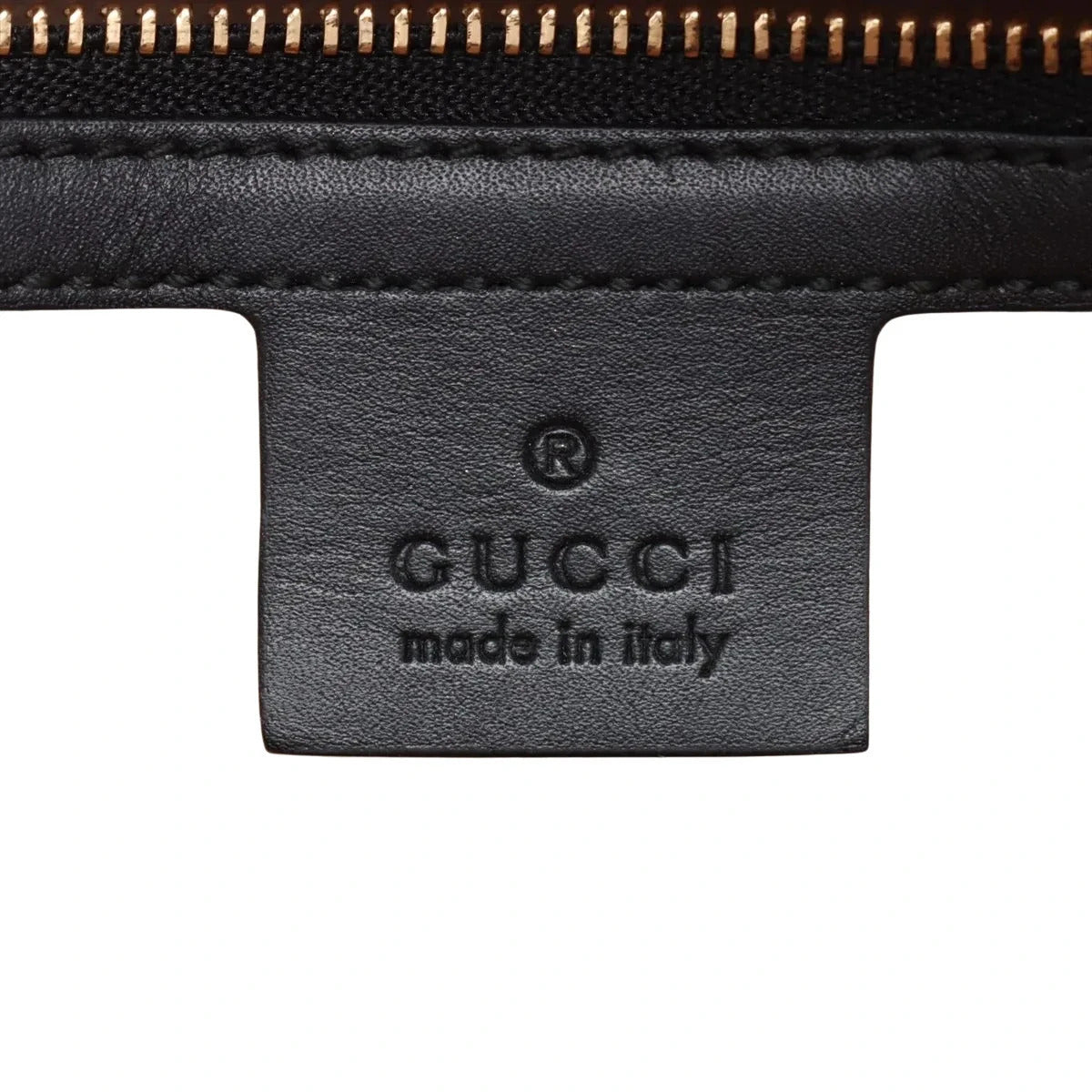 Pre-Loved Ophidia Handbag Suede Small with Gold Hardware, Black