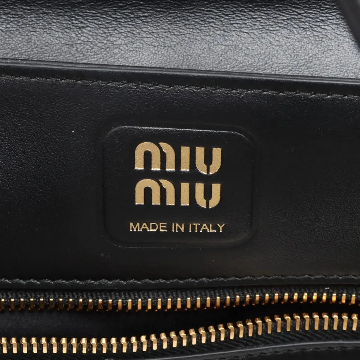 Pre-Loved Nappa Leather Shoulder Bag Leather with Gold Hardware, Black