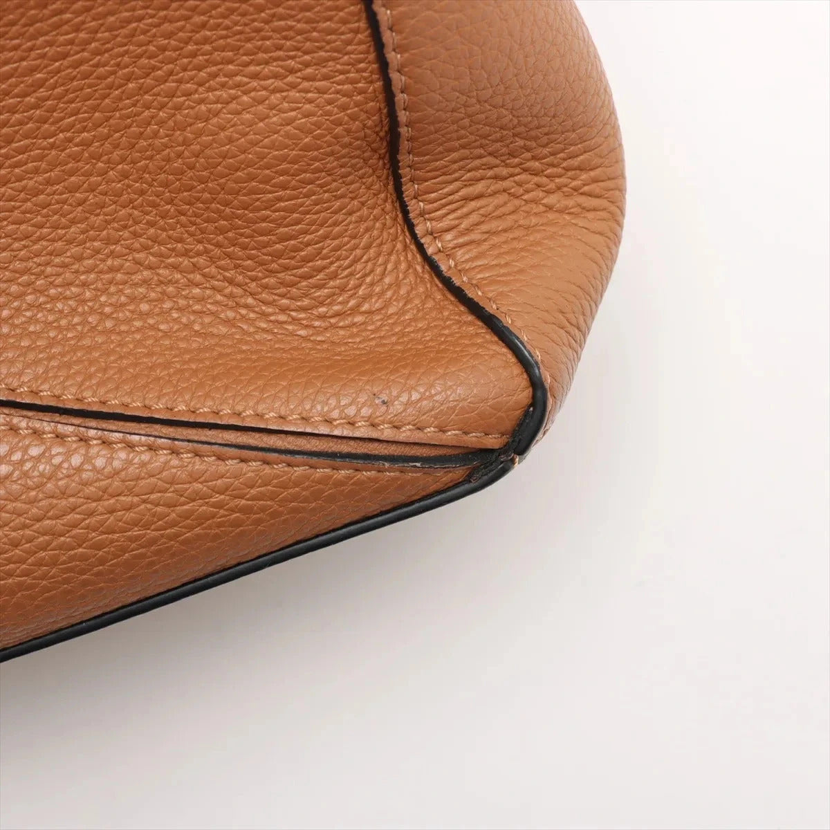 Pre-Loved Puzzle Handbag Leather Small with Gold Hardware, Tan