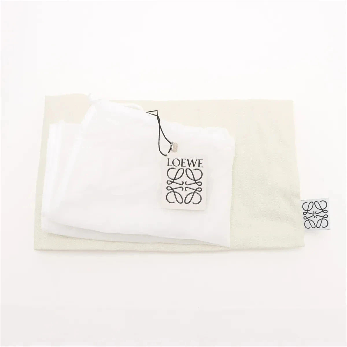 Pre-Loved Puzzle Fold Pouch Pochette Leather with Silver Hardware, Black