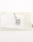 Pre-Loved Puzzle Fold Pouch Pochette Leather with Silver Hardware, Black