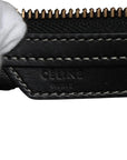 Pre-Loved Luggage Tote Leather Micro with Gold Hardware, Black and Grey