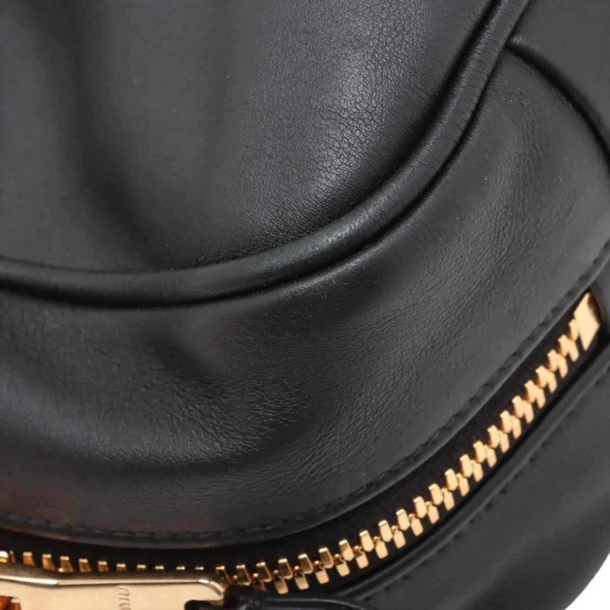 Pre-Loved Bowling Bag Handbag Leather with Gold Hardware, Black