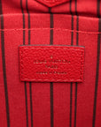 Pre-Loved Mazarine Tote Monogram Leather PM with Gold Hardware, Red