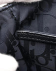 Pre-Loved Hit the Road Crossbody Bag Leather with Silver Hardware, Black