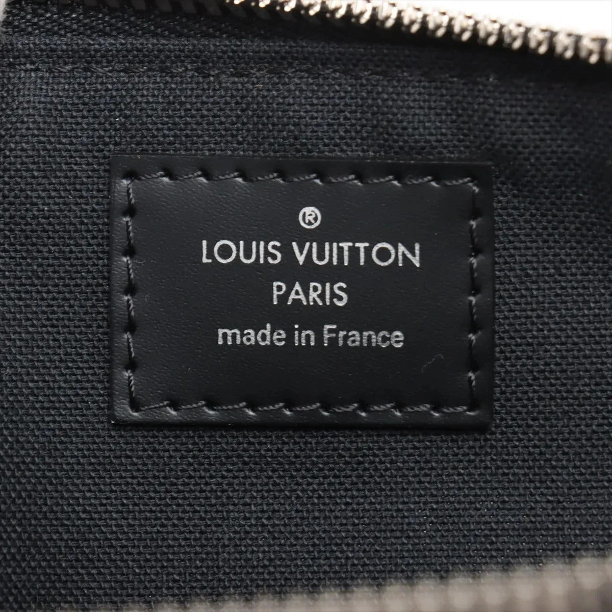 Pre-Loved Mick Crossbody Bag Damier Coated Canvas PM with Silver Hardware, Black / Graphite