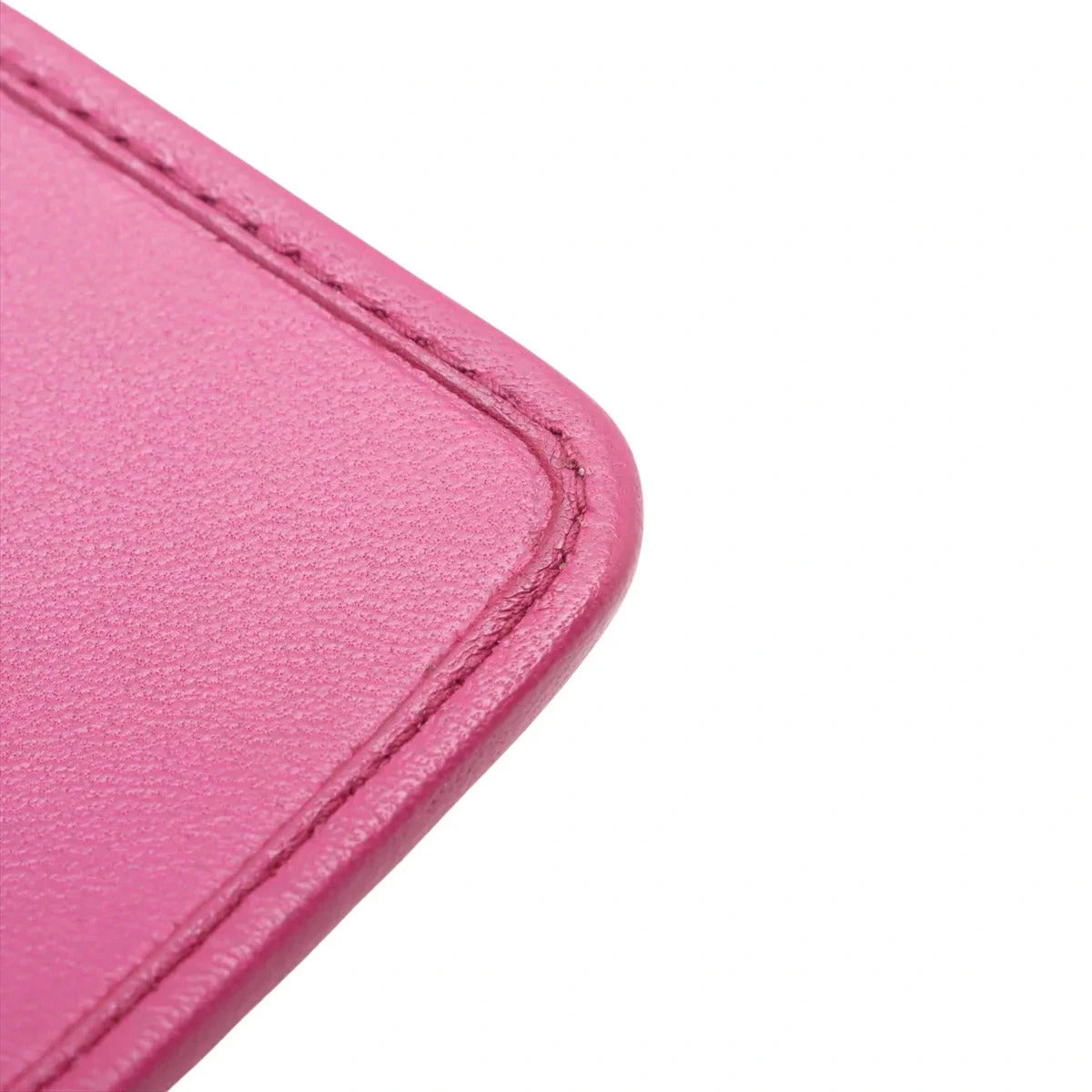 Pre-Loved Matelassé Wallet on Chain Crossbody Bag Quilted Leather Small with Gold Hardware, Pink