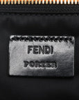 Pre-Loved Mamma Baguette (Fendi x Porter) Shoulder Bag Nylon Large with Gold Hardware, Black