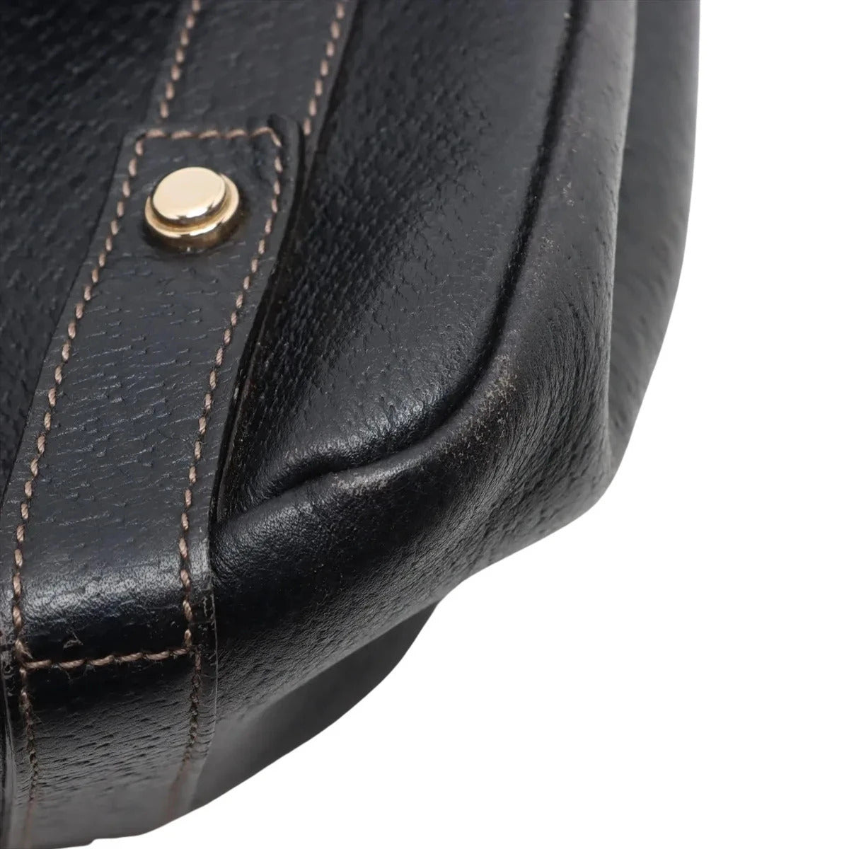 Pre-Loved Abbey D-Ring Tote Leather with Gold Hardware, Black