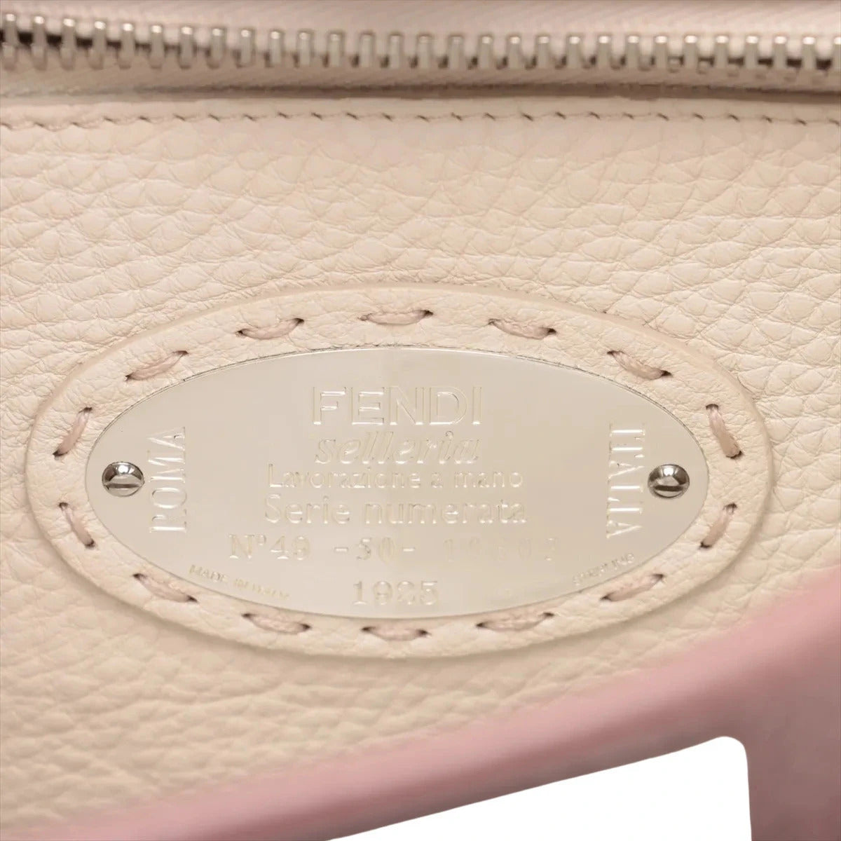 Pre-Loved Peekaboo Handbag Leather with Silver Hardware, Pink