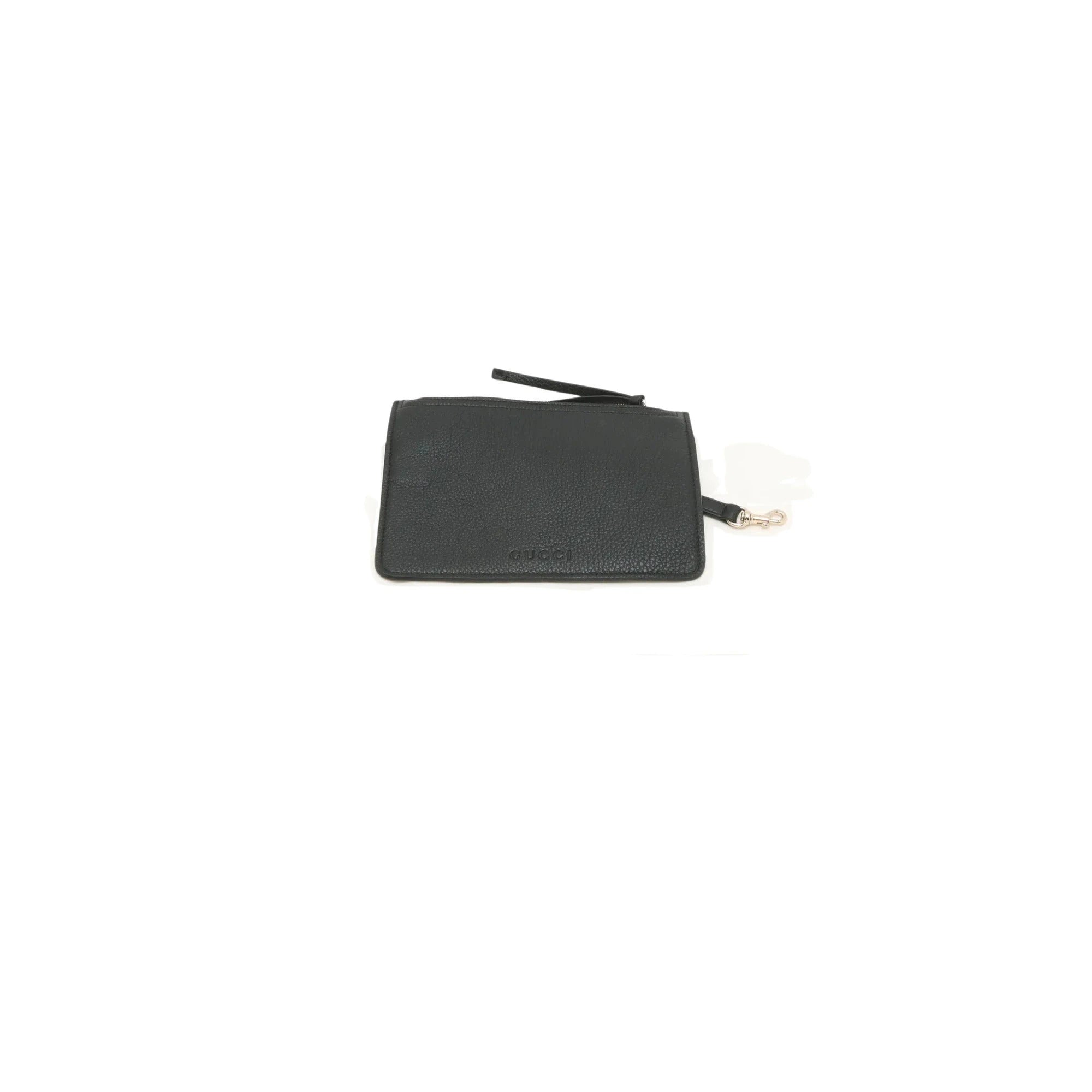 Pre-Loved Web Hobo Shoulder Bag Leather with Gold Hardware, Black