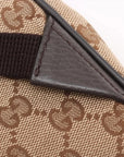 Pre-Loved GG Backpack Monogram Coated Canvas with Silver Hardware, Beige/Brown