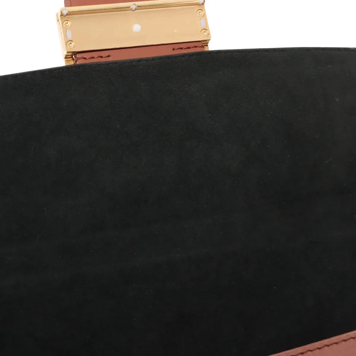 Pre-Loved Dauphine Shoulder Bag Monogram Coated Canvas MM with Gold Hardware, Brown