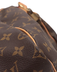 Pre-Loved Keepall Bandoulière Travel Bag Monogram Coated Canvas 55 with Gold Hardware, Brown