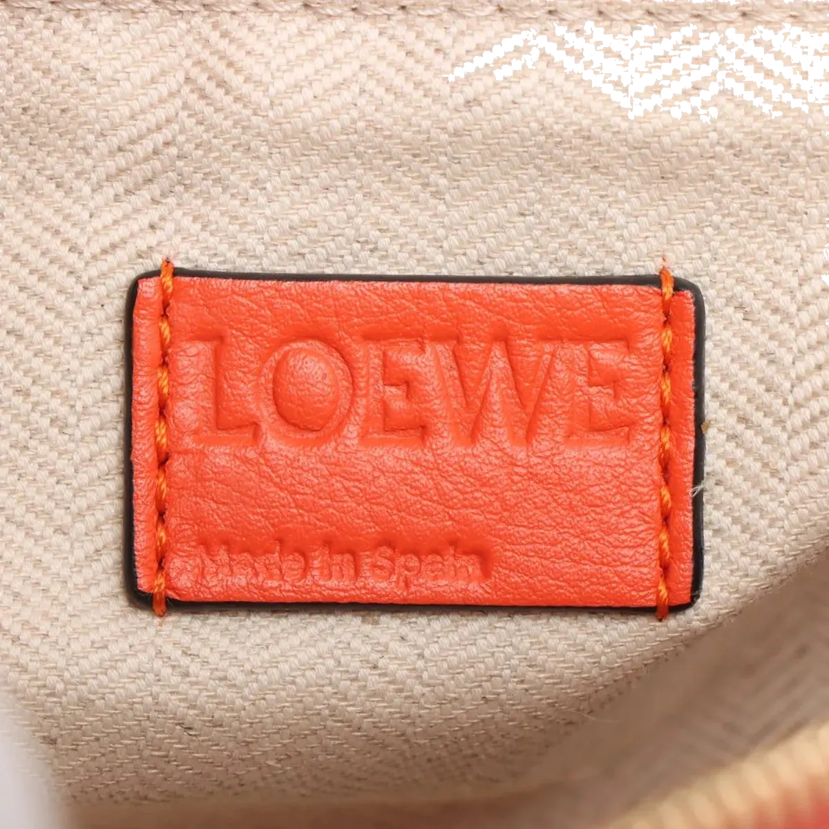 Pre-Loved Puzzle Handbag Colorblock Leather Medium with Gold Hardware, Orange