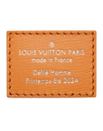Pre-Loved Plaque Tote Tote Leather with Silver Hardware, Orange