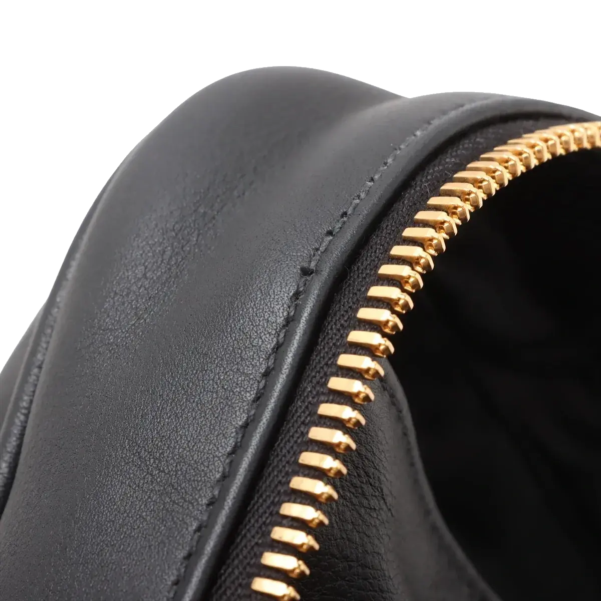 Pre-Loved Bowling Bag Handbag Leather with Gold Hardware, Black