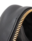 Pre-Loved Bowling Bag Handbag Leather with Gold Hardware, Black