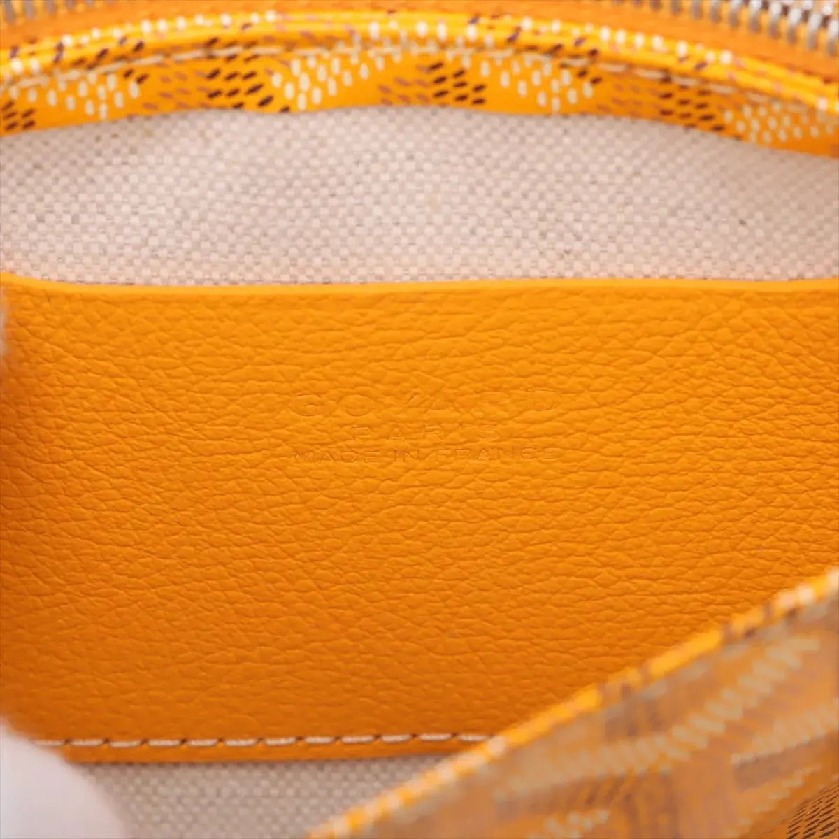 Pre-Loved Plumet Crossbody Bag Goyardine Coated Canvas with Silver Hardware, Yellow