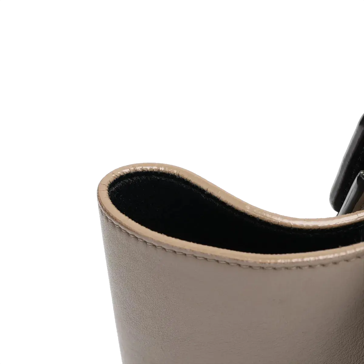 Pre-Loved Luggage Tote Leather Micro with Gold Hardware, Tricolor