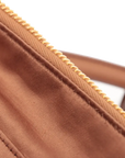Pre-Loved Bowling Bag Handbag Leather with Gold Hardware, Brown