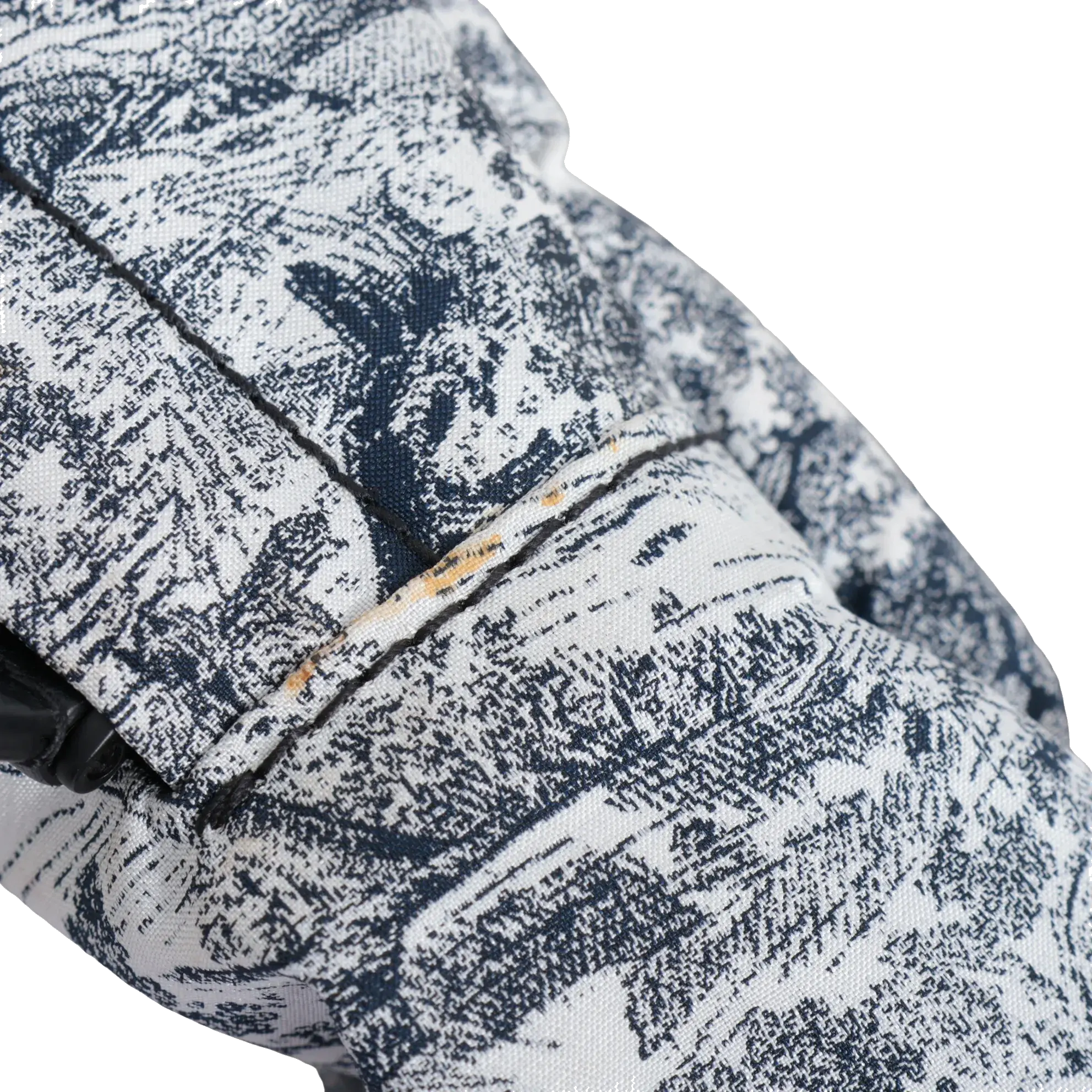 Pre-Loved DiorTravel Backpack Toile de Jouy Coated Canvas Medium with Black Hardware, White and Navy Blue