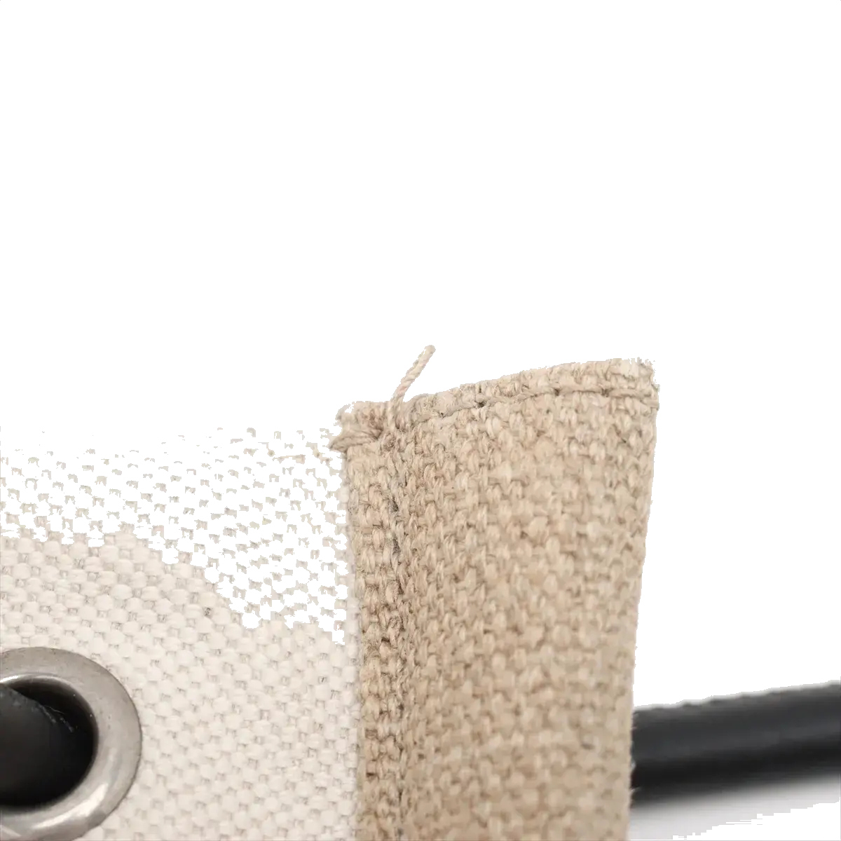 Pre-Loved Université Flat Crossbody Pouch Crossbody Bag Plain Canvas with Silver Hardware, Beige