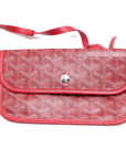 Pre-Loved Saint Louis Tote Goyardine Coated Canvas PM with Silver Hardware, Red